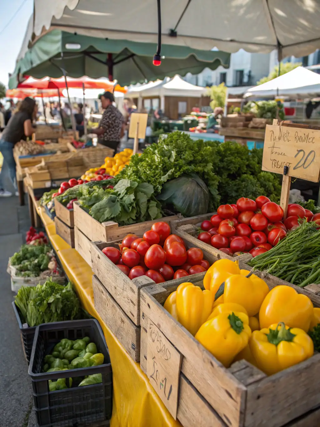 A tempting image displaying a variety of delicious African dishes and groceries, highlighting special offers on essential food items, with a bustling market scene in the background.
