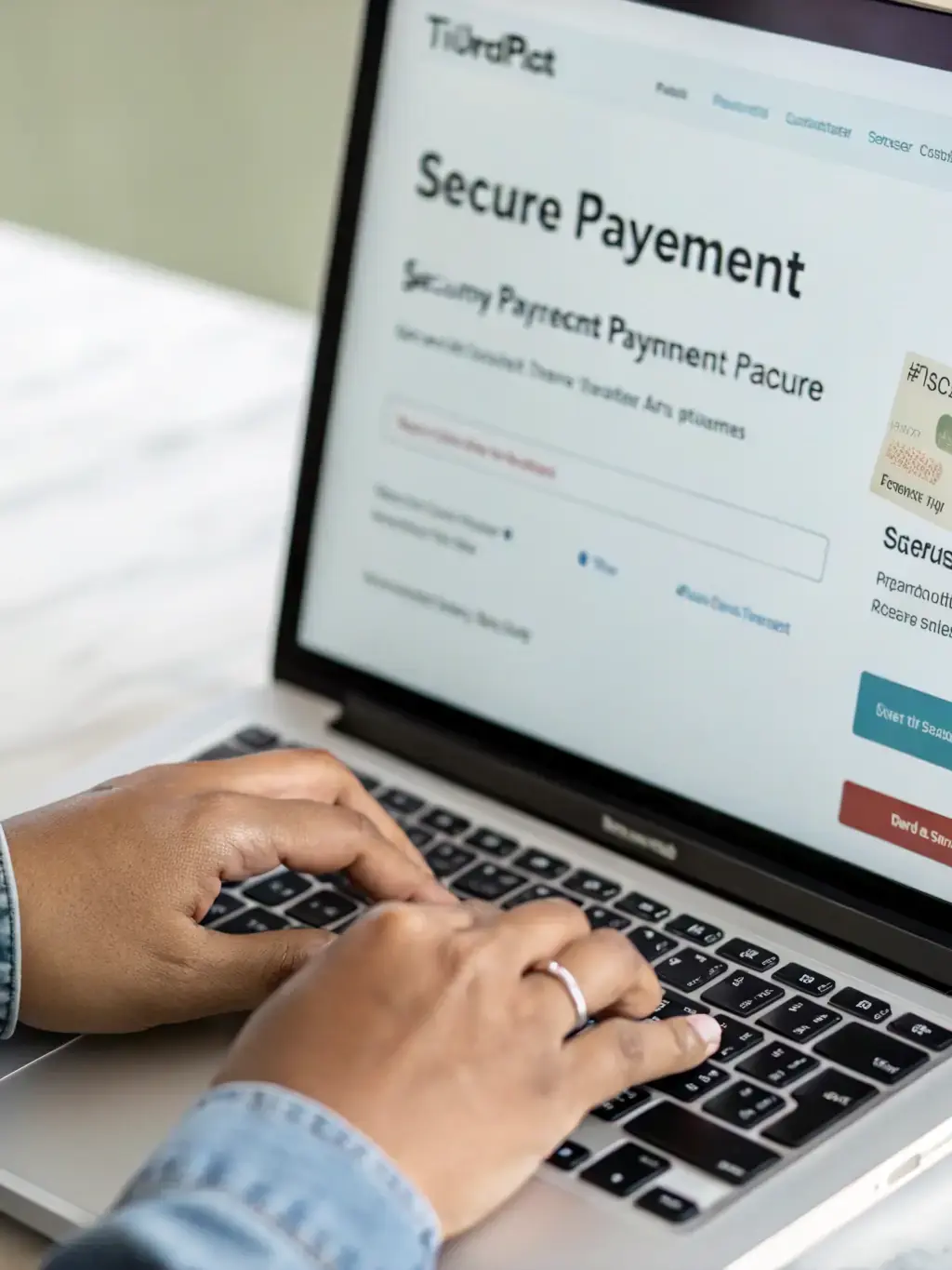 An image depicting a secure online payment gateway interface, emphasizing the ease and security of digital transactions for African businesses.