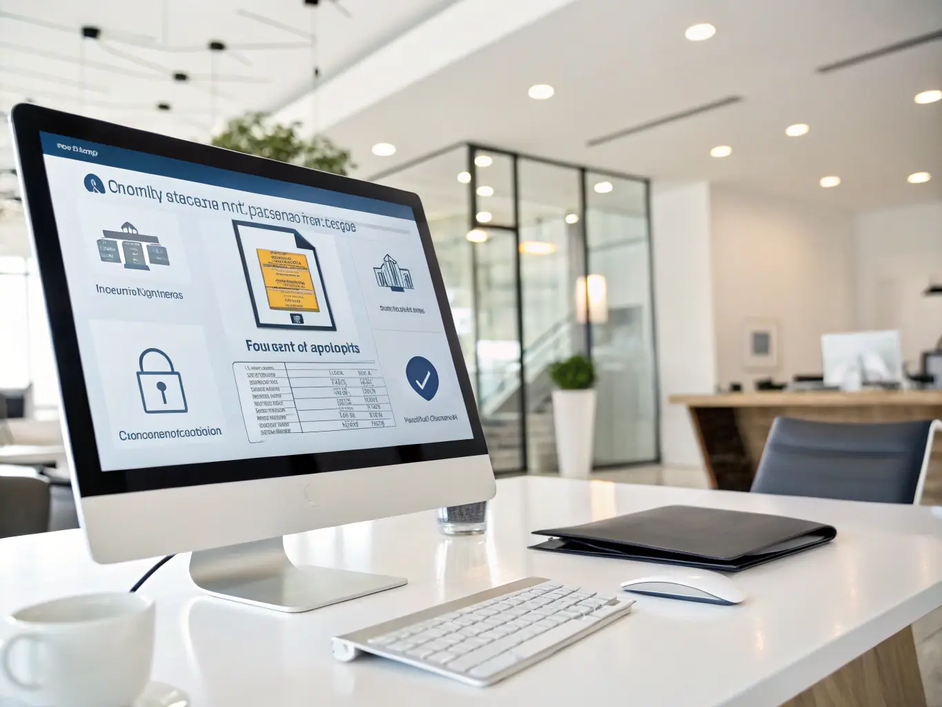 A secure digital transaction interface with blockchain elements, representing DealPantry's commitment to secure and transparent transactions.