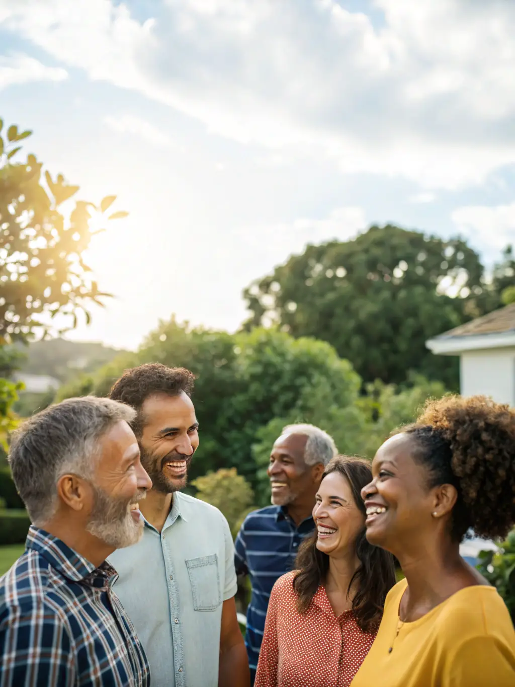 A diverse group of happy homeowners standing in front of their DealPantry-vetted property, symbolizing community and secure ownership.